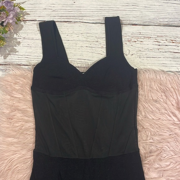 Zara knit midi dress with corset mesh insert - Picture 6 of 12